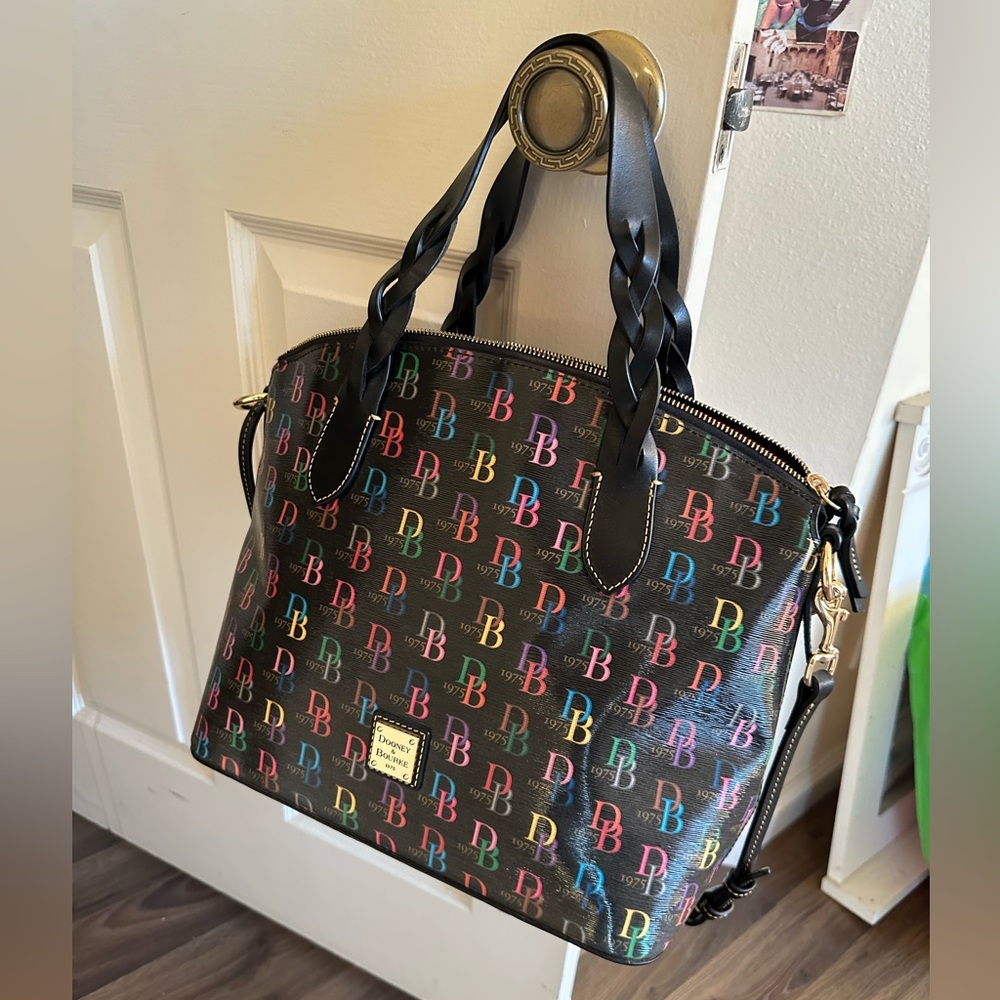 Dooney and Bourke DB75 Celeste Satchel multi color.